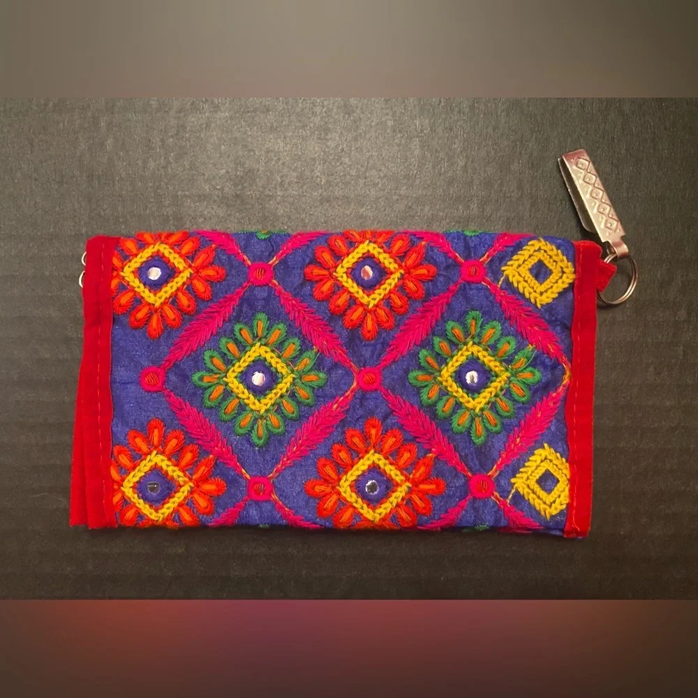 Embroidered Clutch Wallet Boho‎